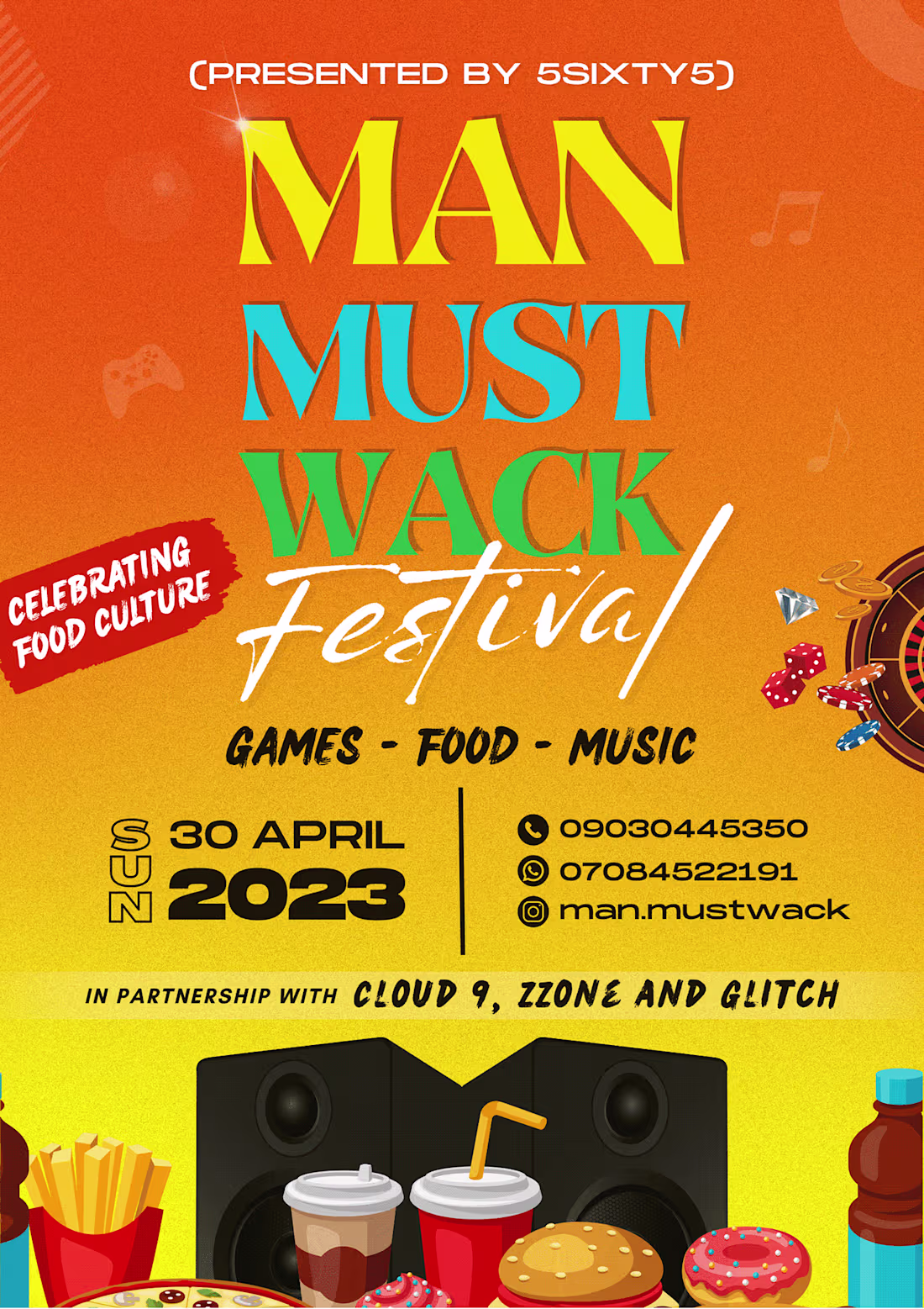Cover image for MAN MUST WACK Festival Promotional Designs