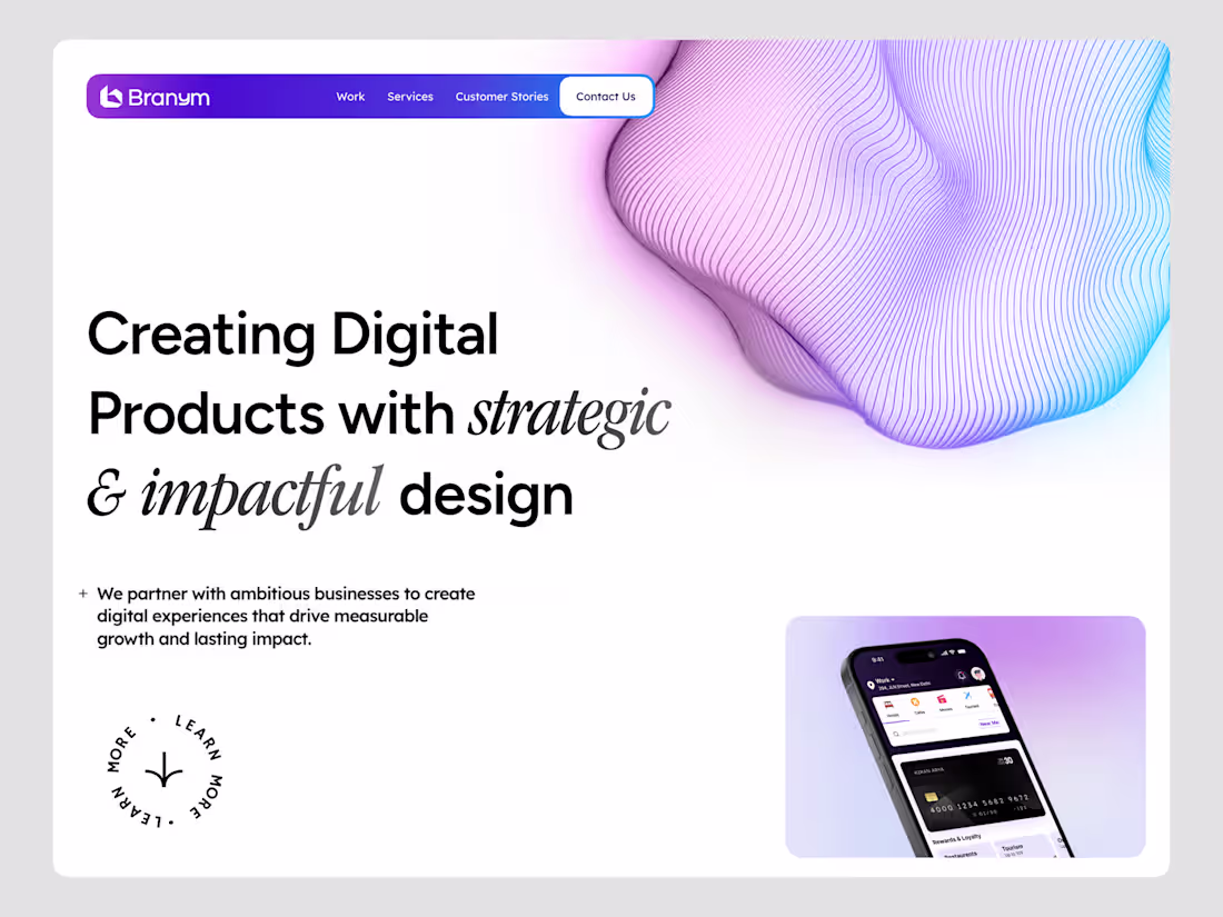 Cover image for Brany Agency Website Design