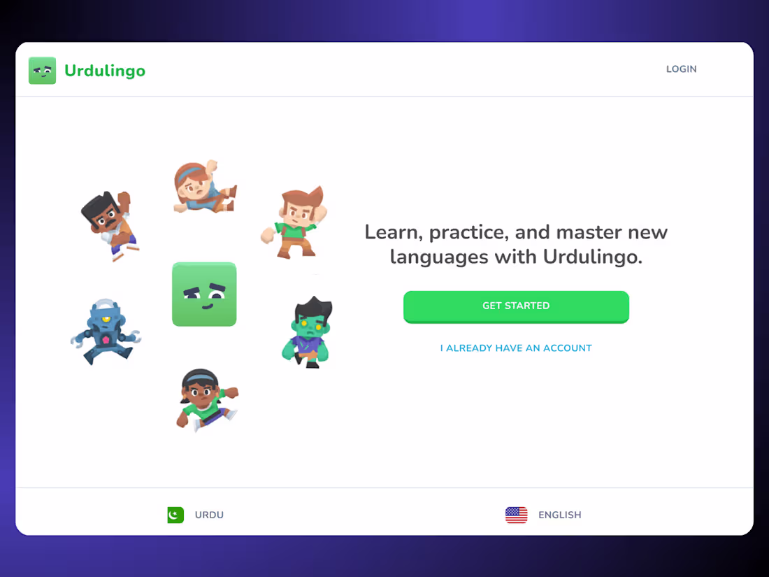 Cover image for Urdulingo Web App | Next.js | Supabase 