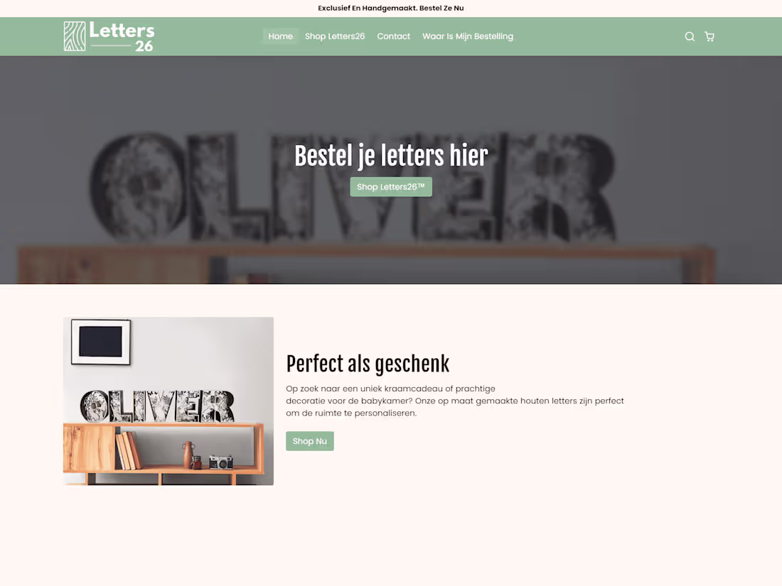 Cover image for Letter26 Custom Home Decor Shopify Store