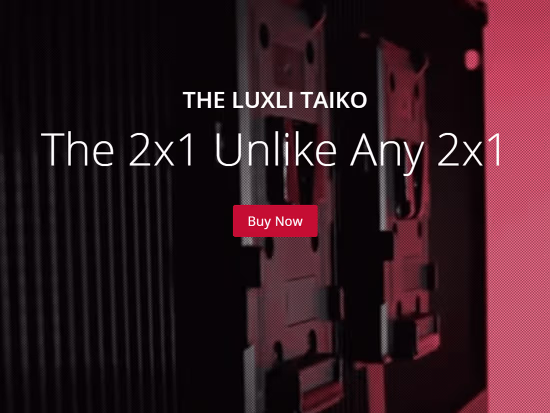 Cover image for Landing Page: Luxli Taiko 2x1 LED Panel