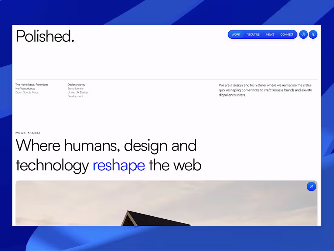 Cover image for Landing page design called Polished