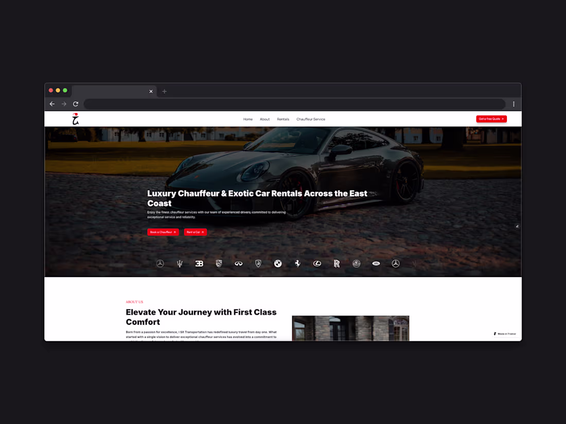 Cover image for Luxury Car Rentals & Chauffeur Services | NJ, NY, PA, CT