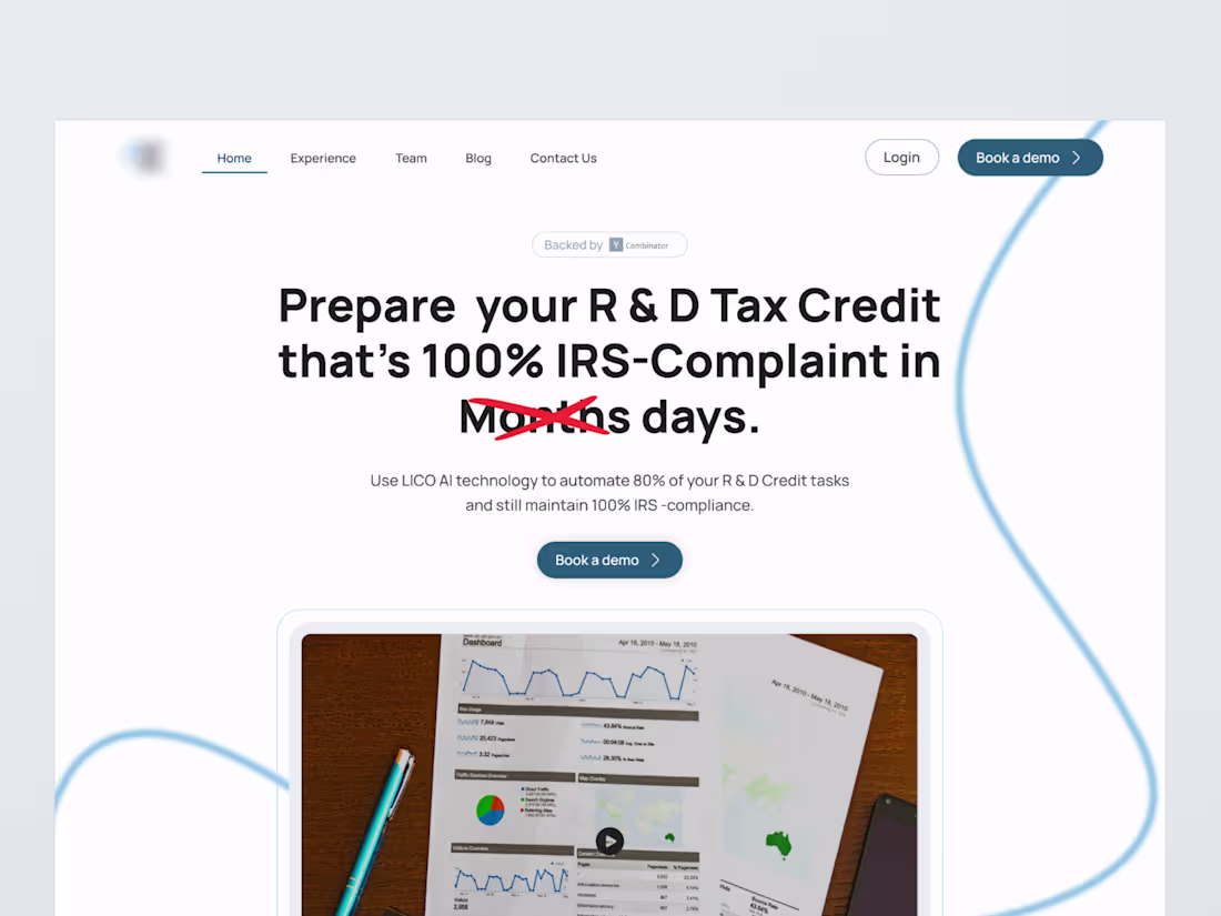 Cover image for Saas Landing Page design -SPRX