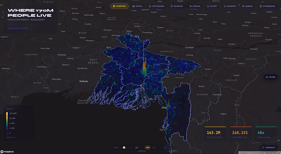 Cover image for An interactive 3D web map