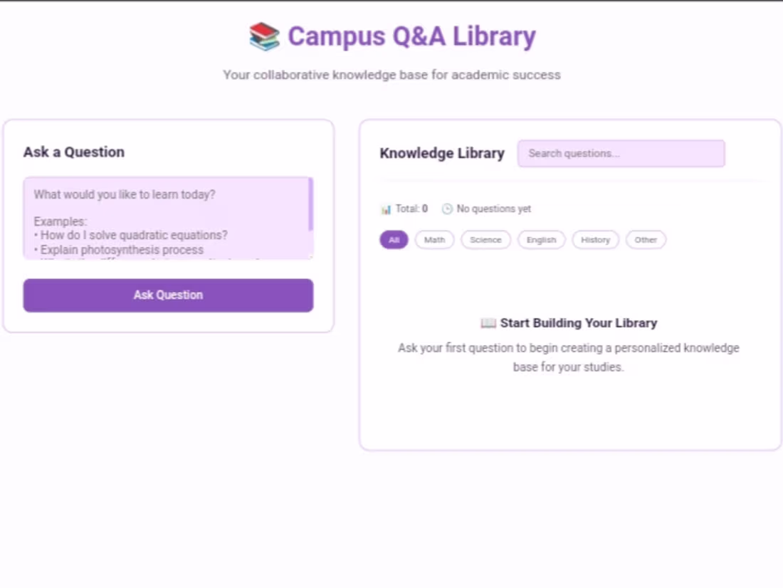 Cover image for Campus Q&A Library