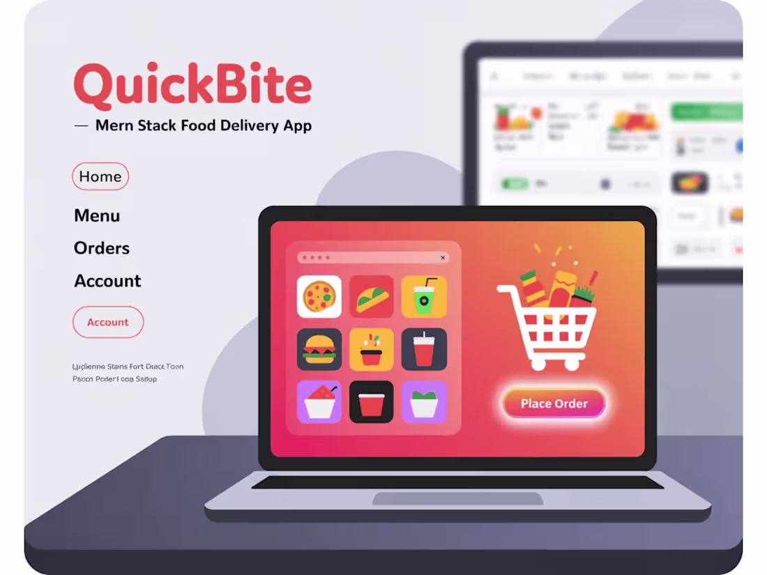 Cover image for QuickBite – MERN Stack Food Delivery Platform