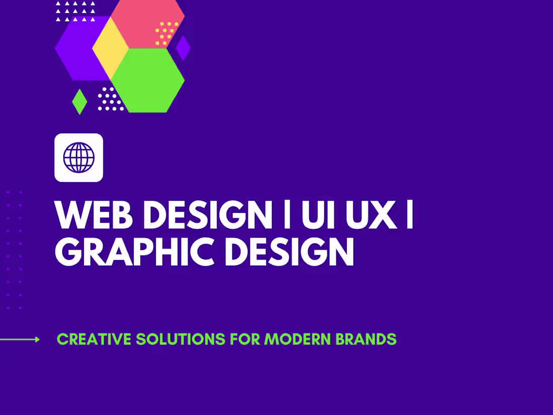 Cover image for Web Design | UI UX | Graphic Design