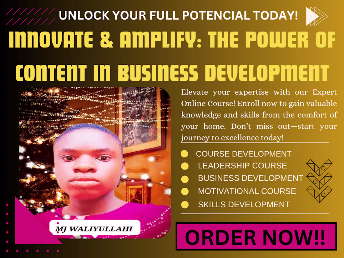 Cover image for Innovate & Amplify: The Power of Content in Business Development