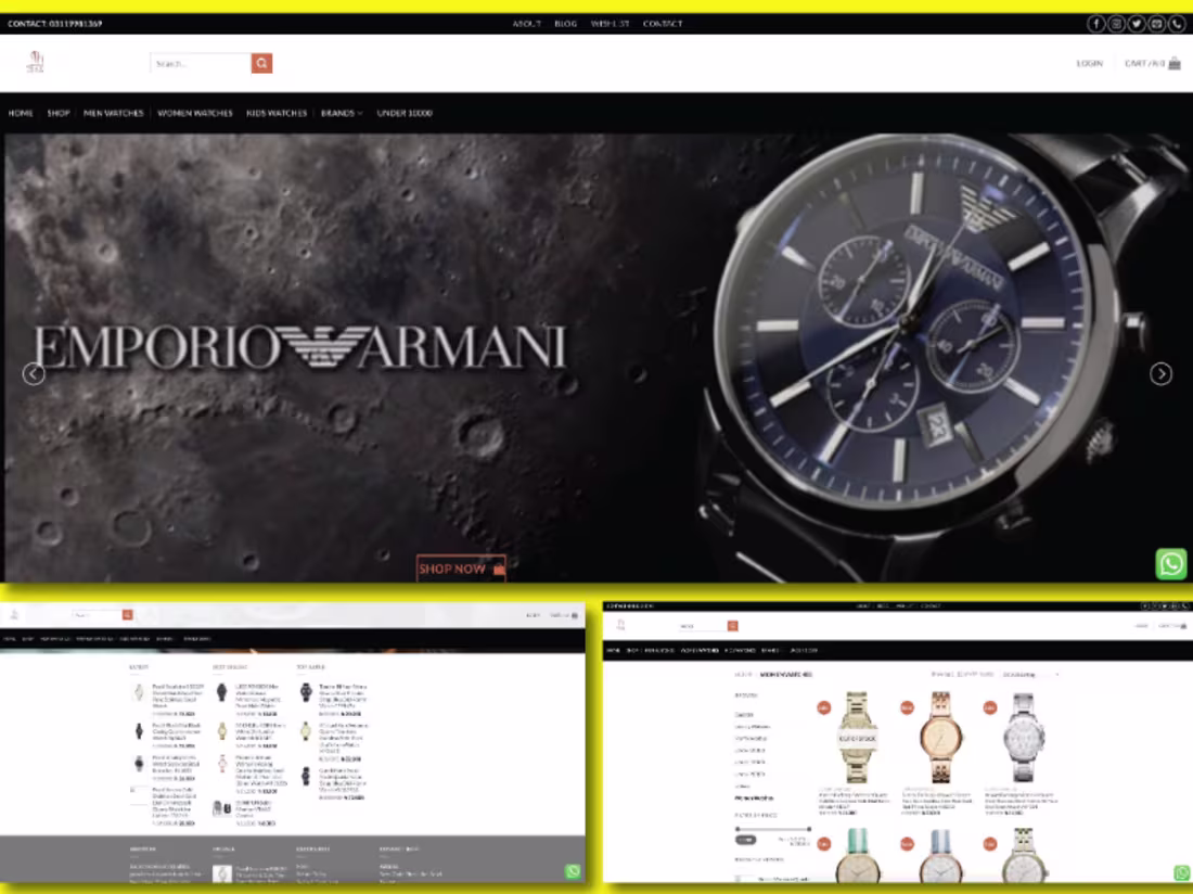Cover image for Secret Factory – Branded Watch E-commerce Platform Development