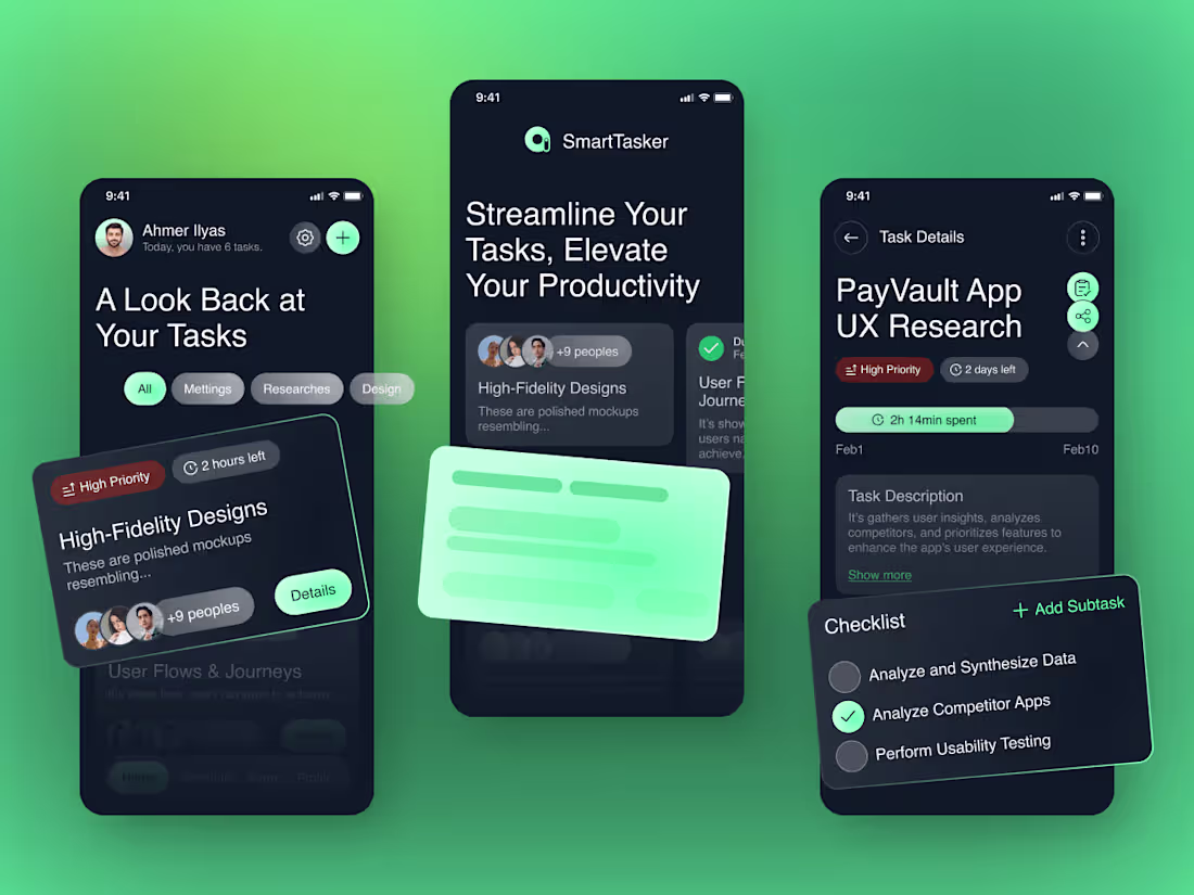 Cover image for SmartTasker Mobile App - Task Management Redefined