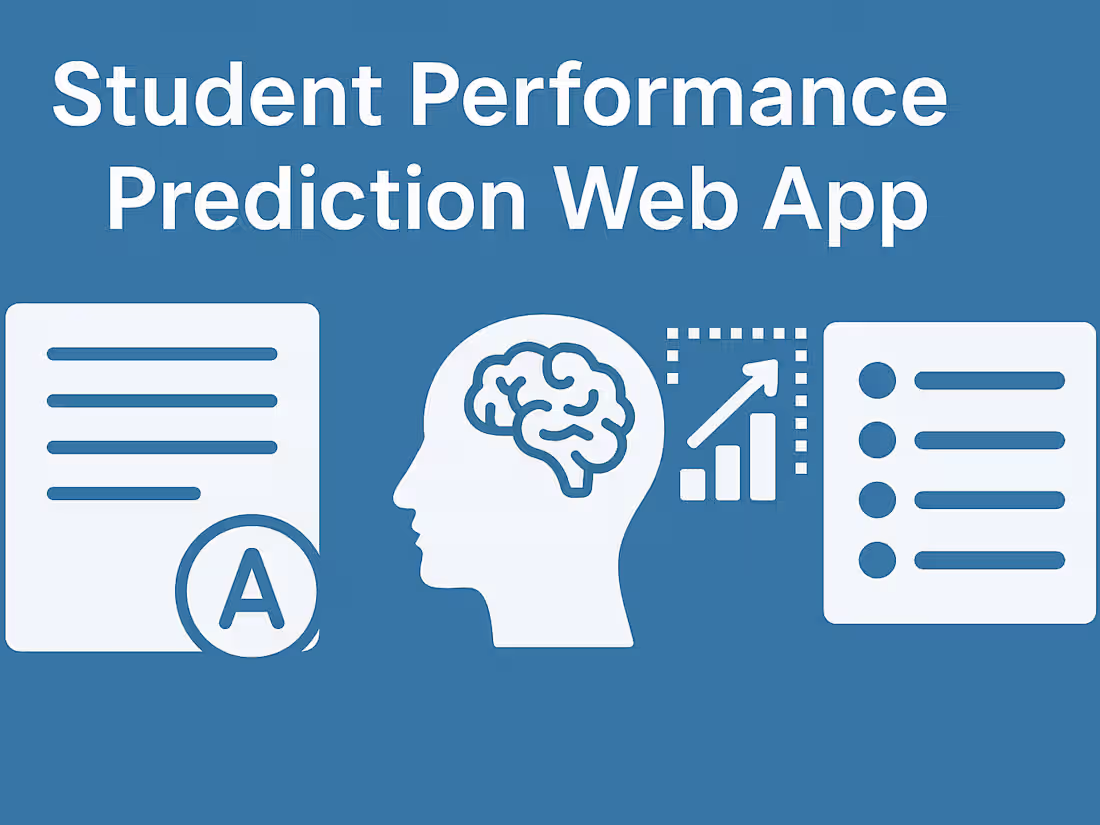 Cover image for Student Performance Prediction Web App