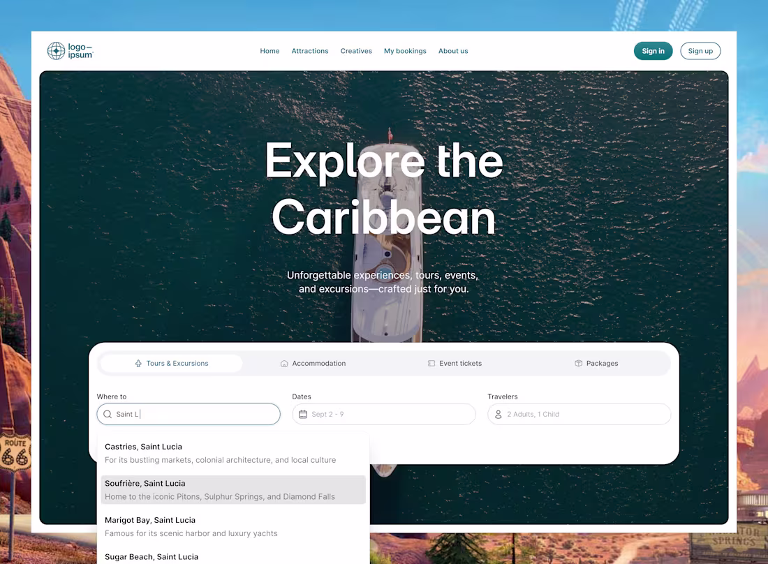 Cover image for Tour & Accommodation booking