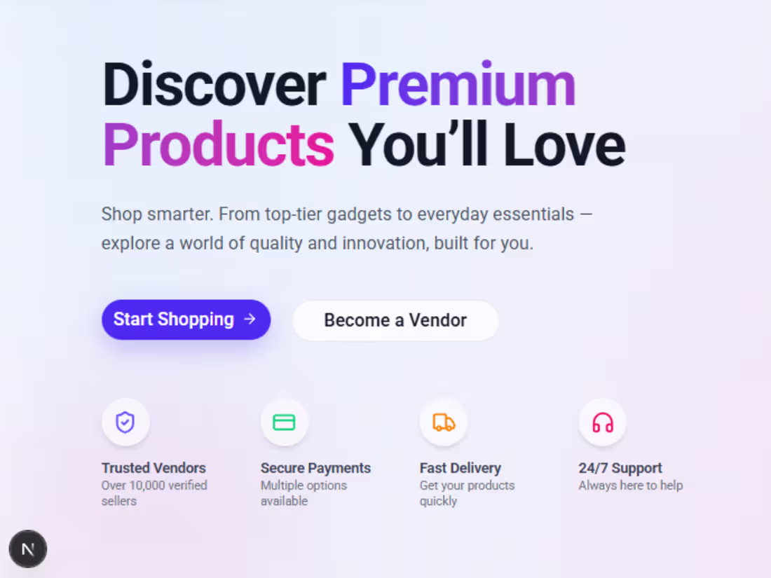 Cover image for Build a Sleek, Fast & Responsive E-Commerce Website