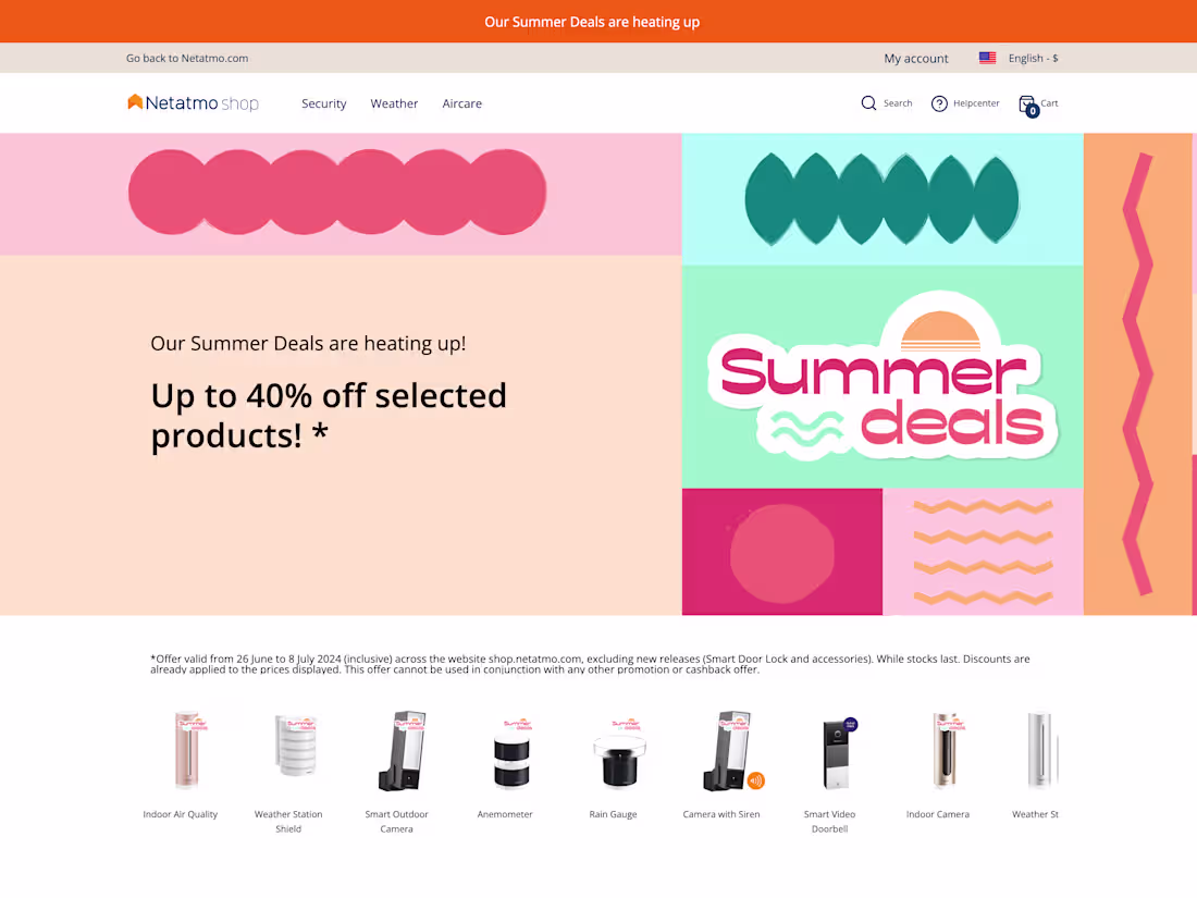Cover image for Netatmo Shop