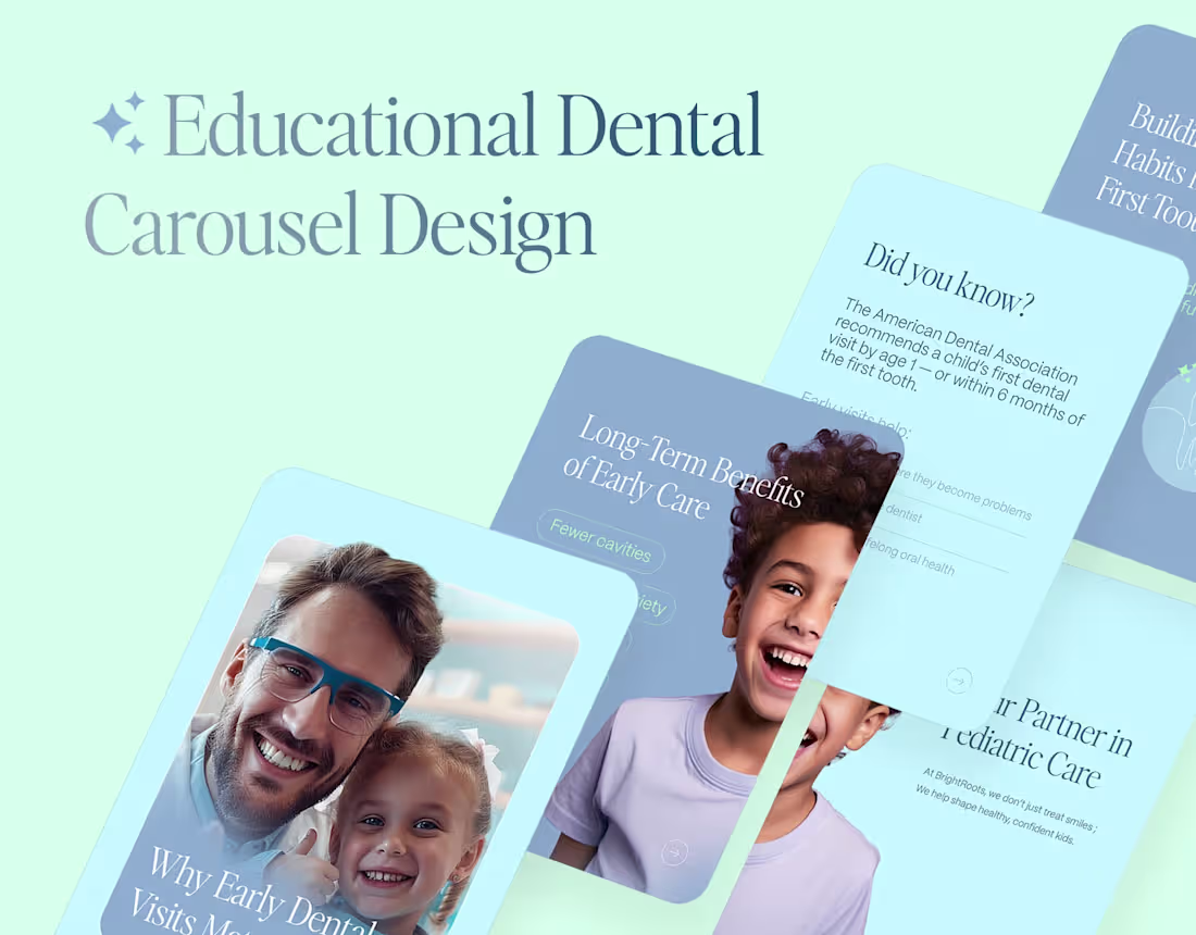 Cover image for Educational Dental Carousel Design