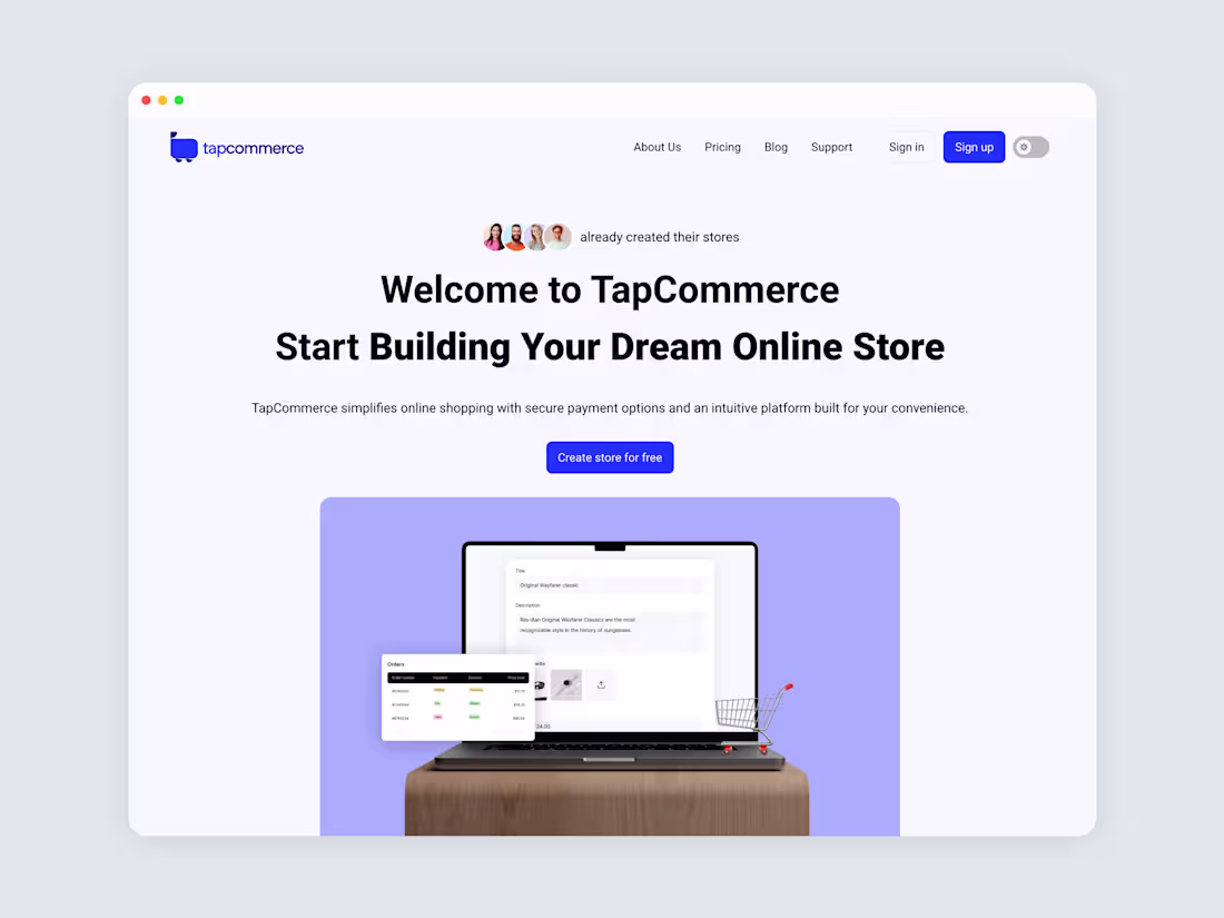 Cover image for TapCommerce - Framer Design & Build 