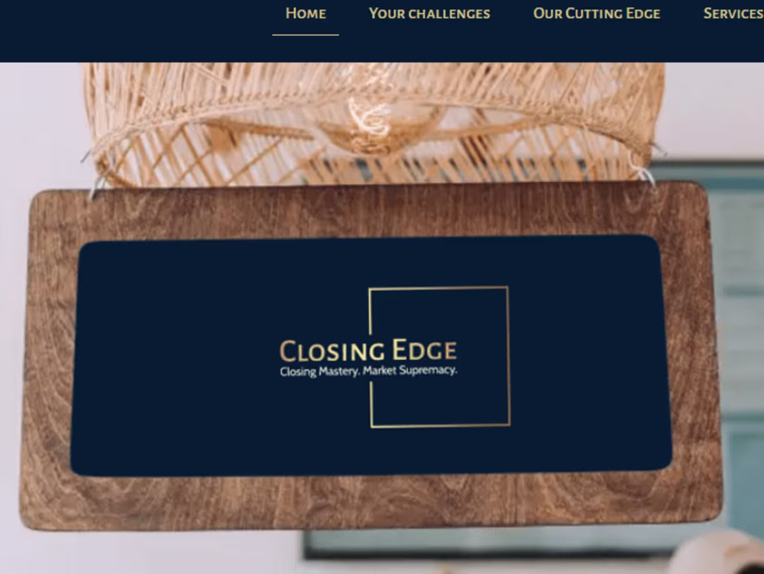 Cover image for Closing Edge – Sales Consulting