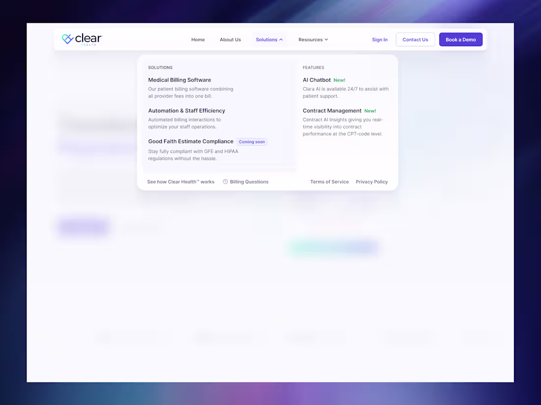 Cover image for Mega menu design is complete. Now it’s time to build it! 🩺