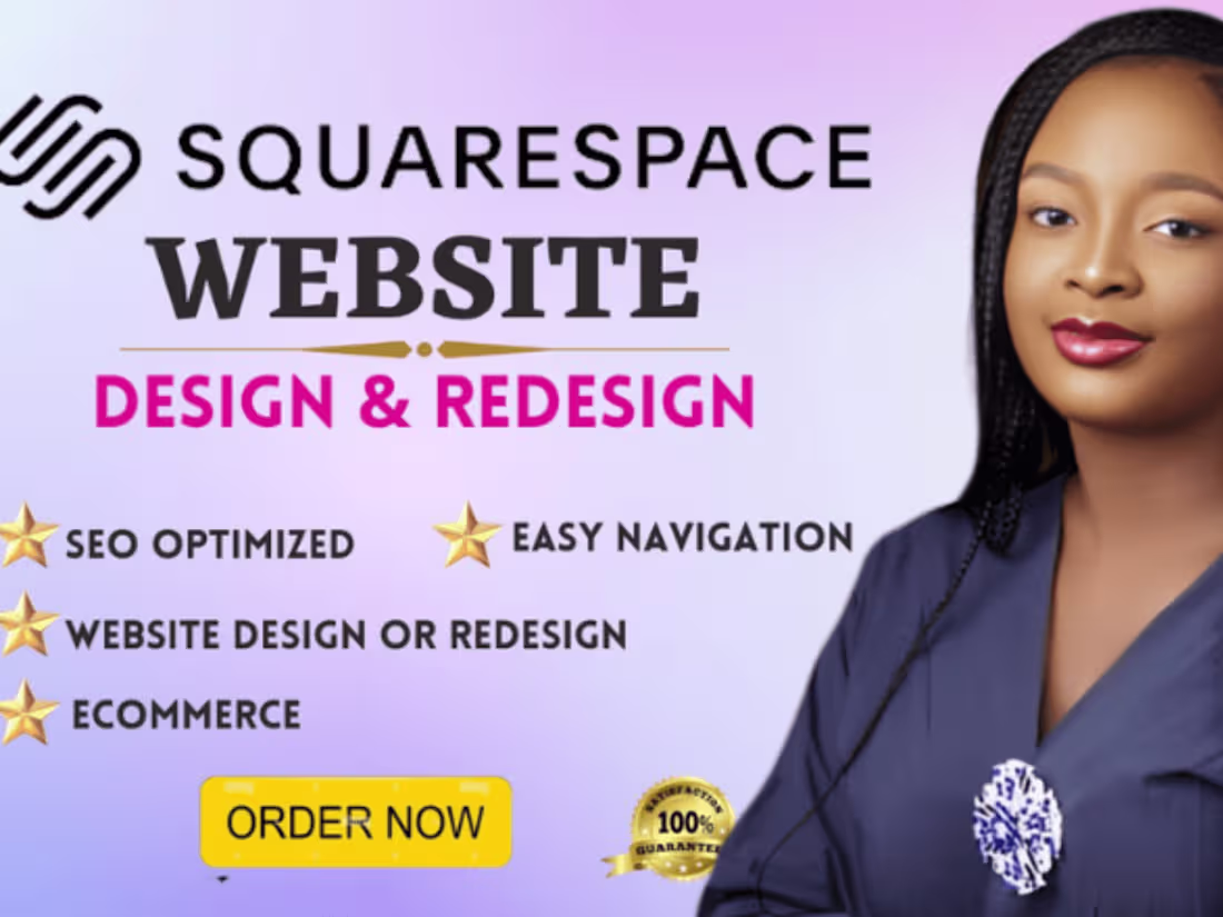 Cover image for I will squarespace website design squarespace website redesign s