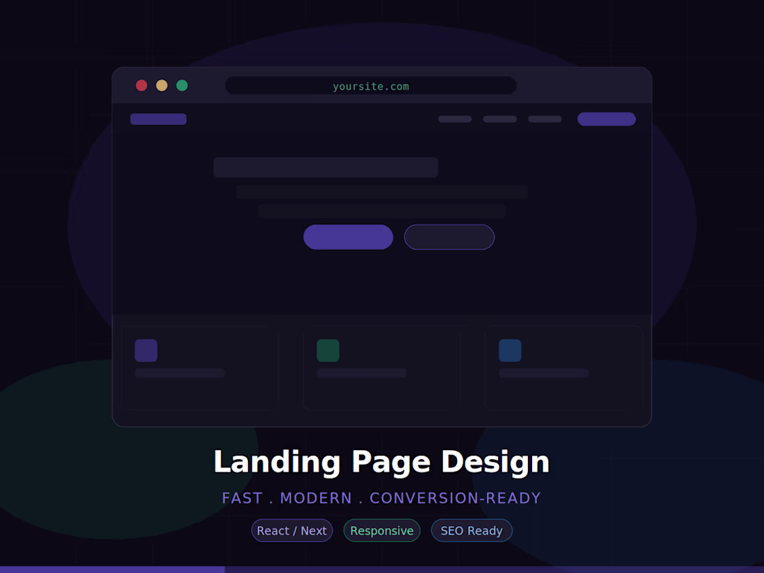 Cover image for Modern Landing Page - Fast, Clean & Conversion-Ready