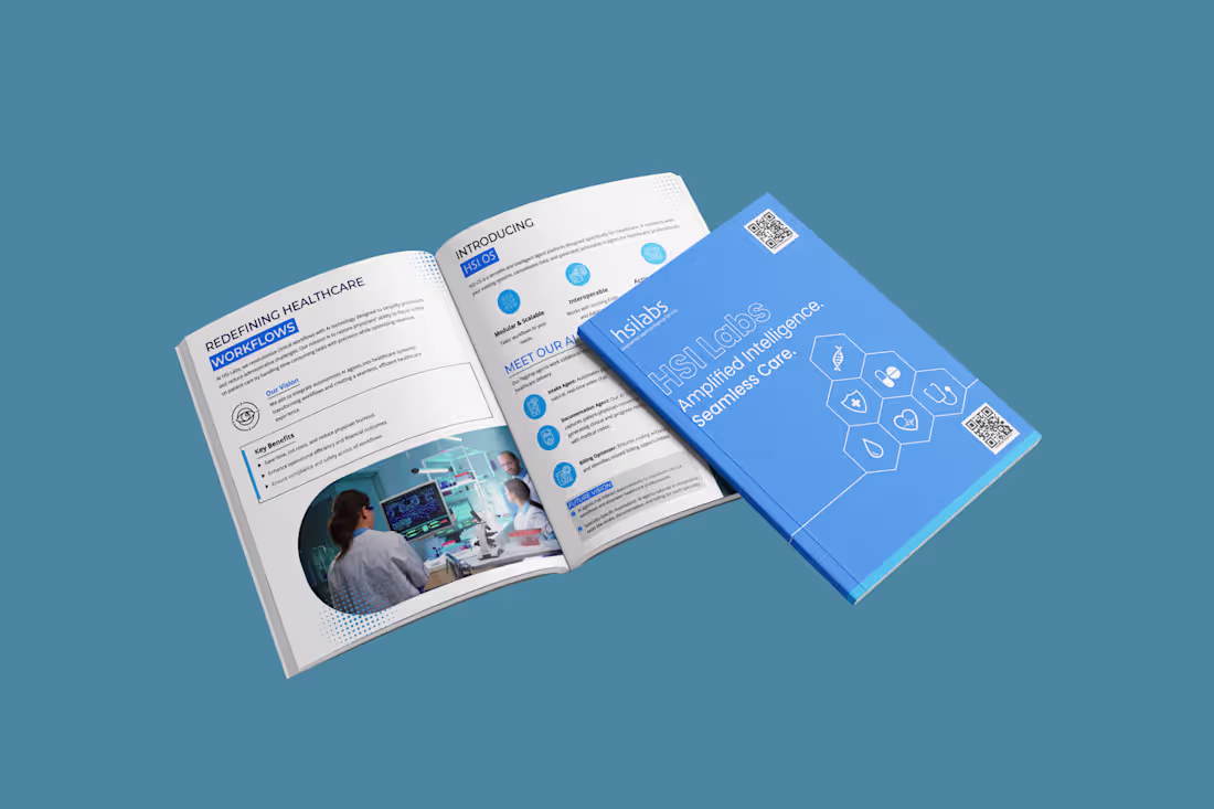 Cover image for HSI Labs – Healthcare Brochure Design A professionally desig...