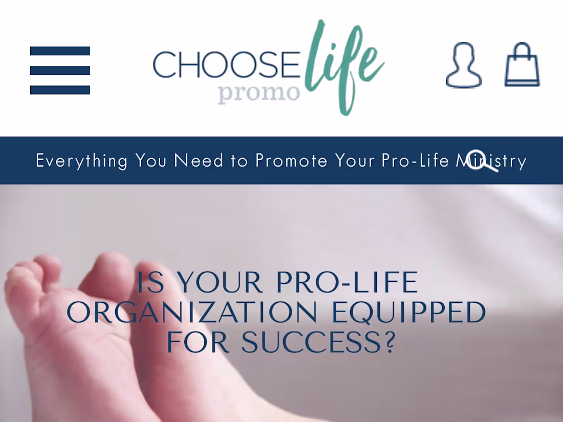 Cover image for Home | Choose Life Promo | Pro-Life Promotional Materials