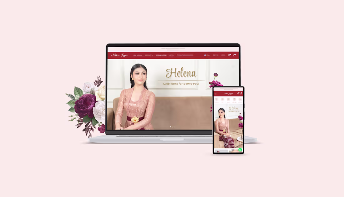 Cover image for Crafting E-commerce Website for Nitra Jaya