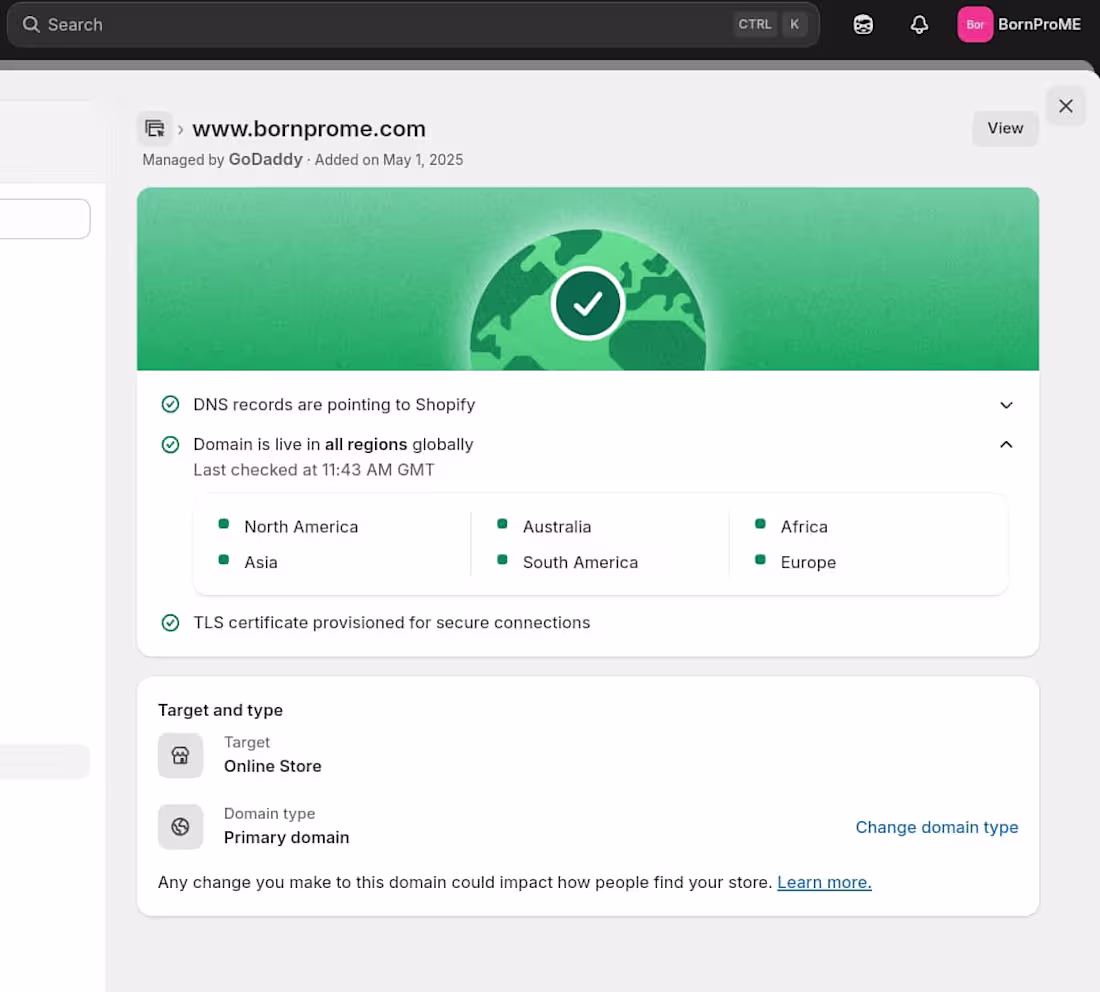 Cover image for Domain Integration on Shopify
