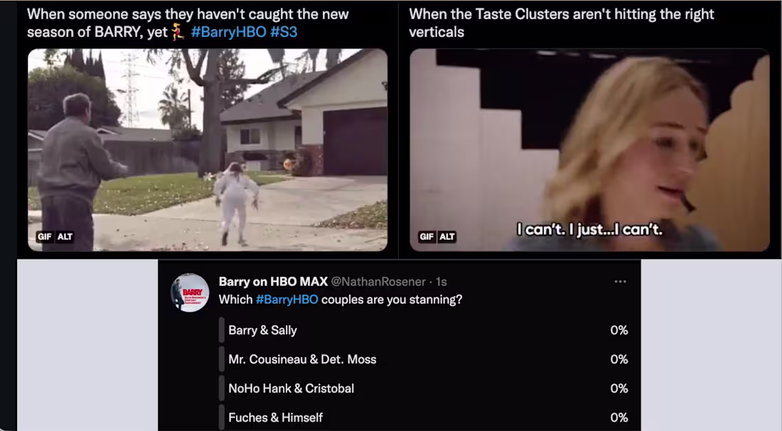 Cover image for This was sample project I did and I chose the show Barry to ...