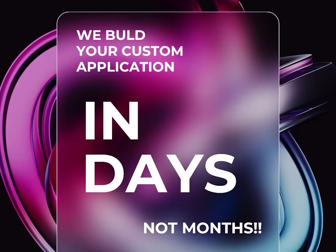 Cover image for Mobile Application in Days not Months!