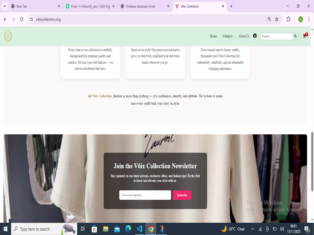 Cover image for Full E-commerce Website with React, Firebase & Supabase.
