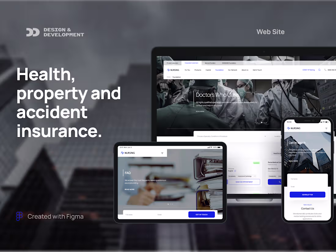 Cover image for Insurance Service Website and Mobile App