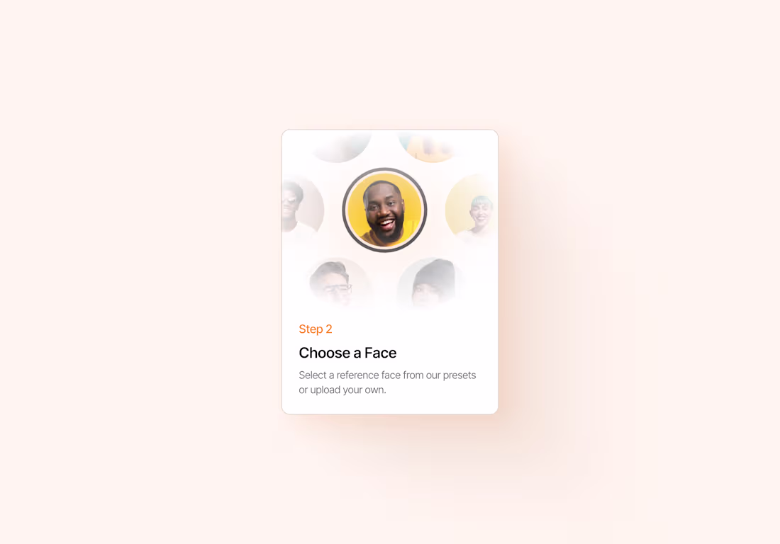 Cover image for Choose a face card