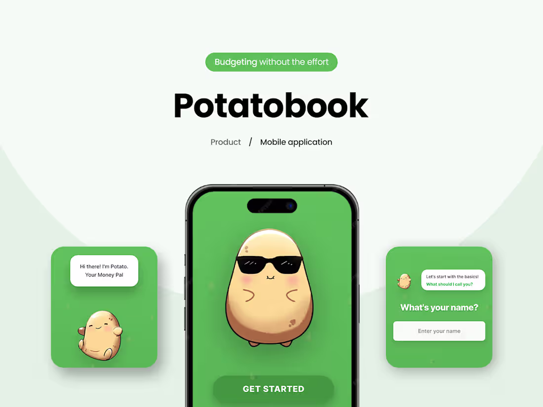 Cover image for Potatobook - Mobile Budgeting App Built