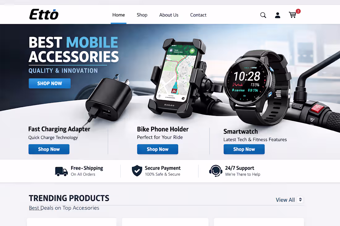 Cover image for Etto - Ecommerce Electronic Accessories