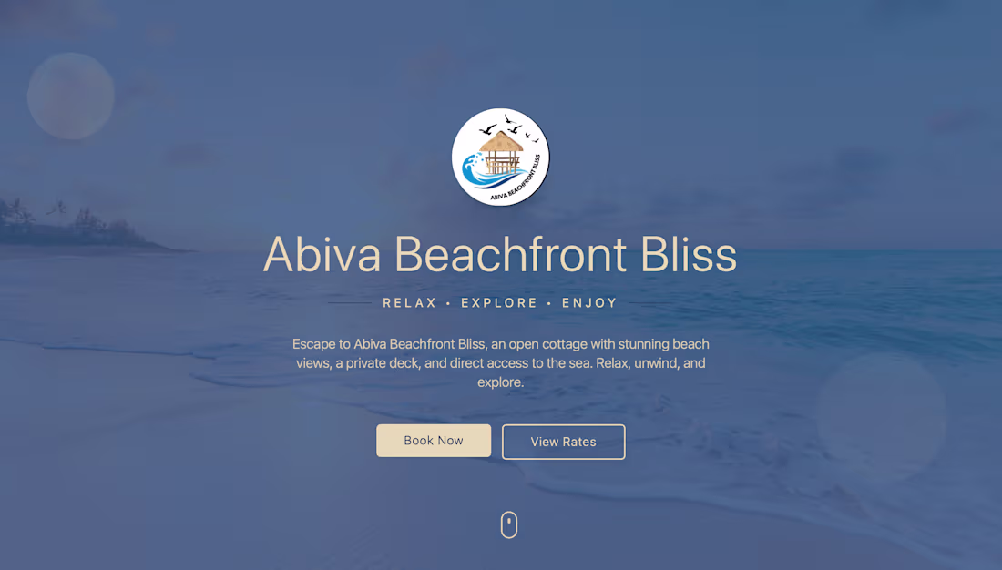 Cover image for Abiva Beachfront Bliss