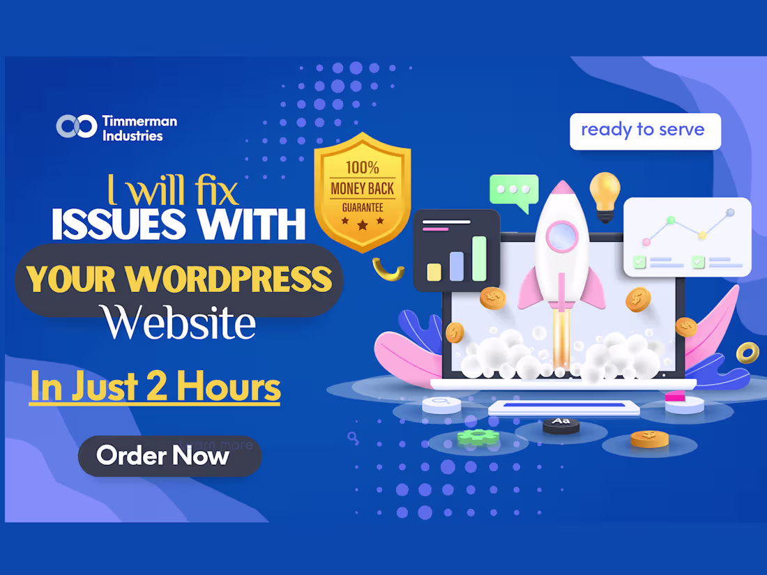 Cover image for I will fix your WordPress website any bugs, errors, and issues