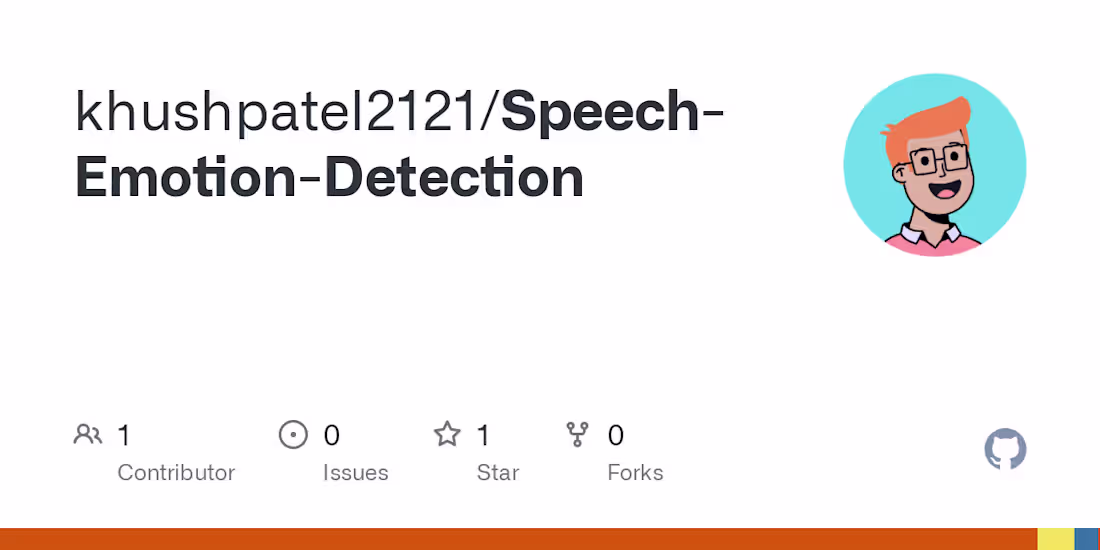 Cover image for Speech Emotion Recognition Models