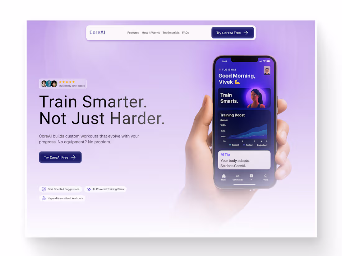 Cover image for Hero /motion /web designs