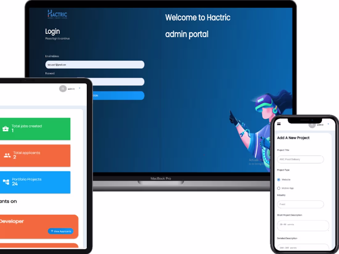 Cover image for Hactric Admin