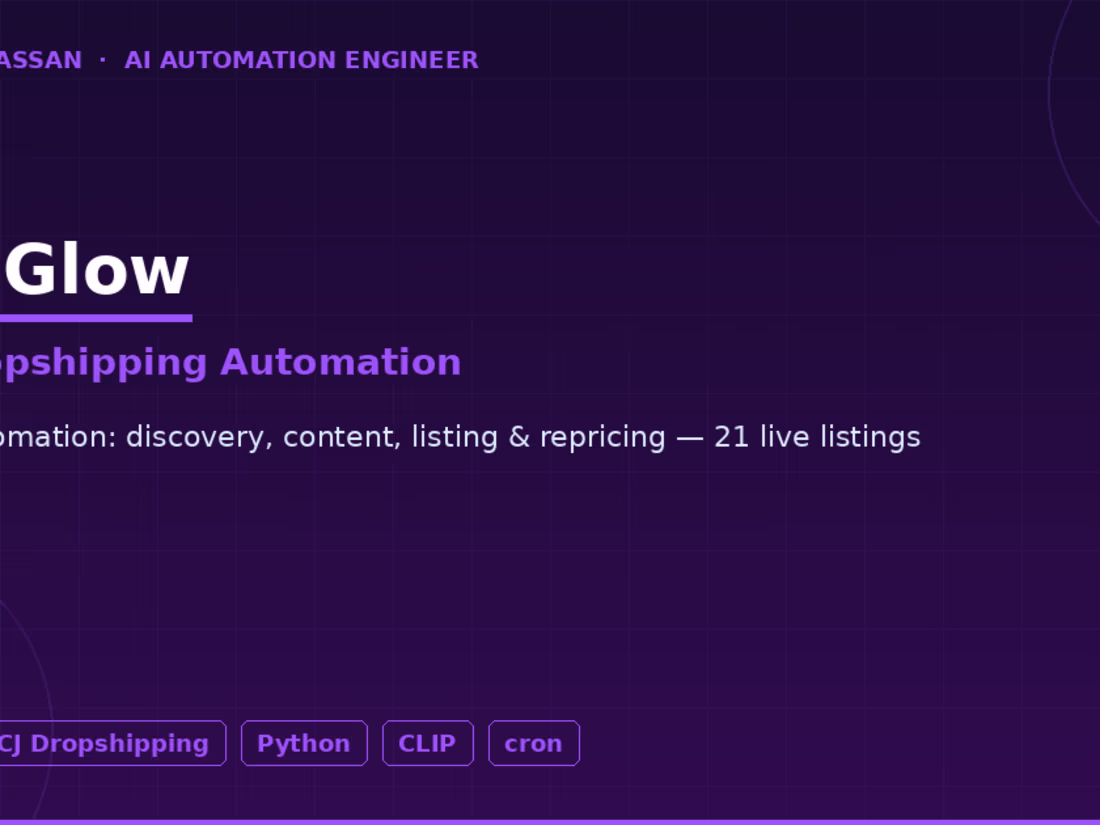 Cover image for LumiGlow — eBay Automation System