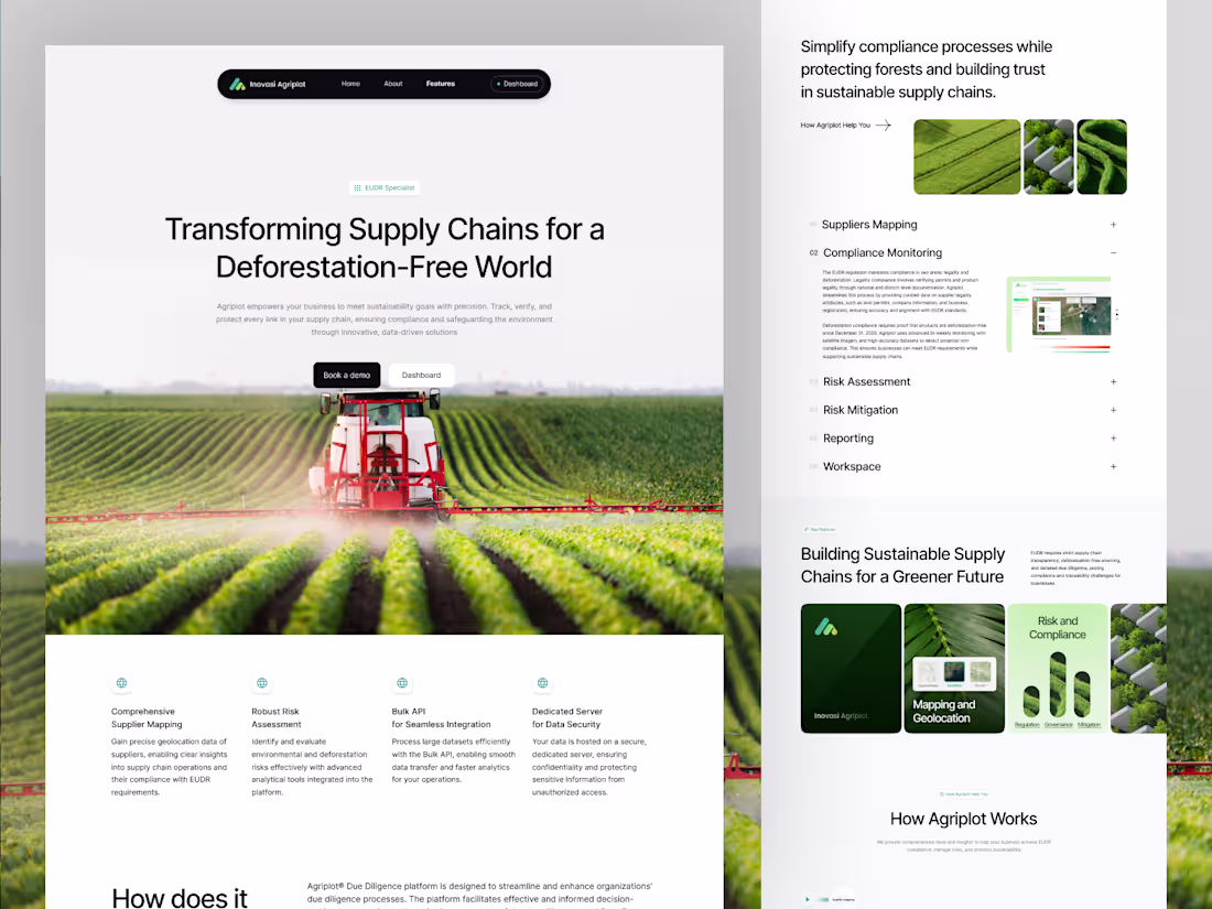 Cover image for Agriplot Features - Agriculture ⏐ Landing Page