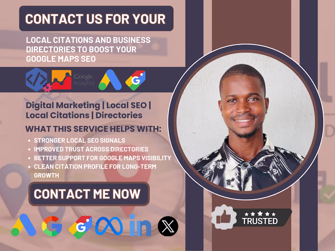 Cover image for local citations & business directories to for google maps SEO