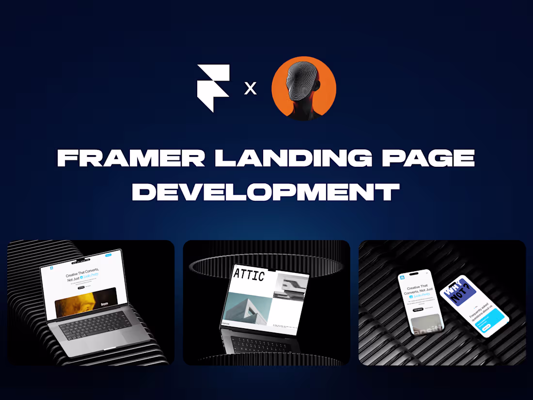 Cover image for Framer • Landing Page Development