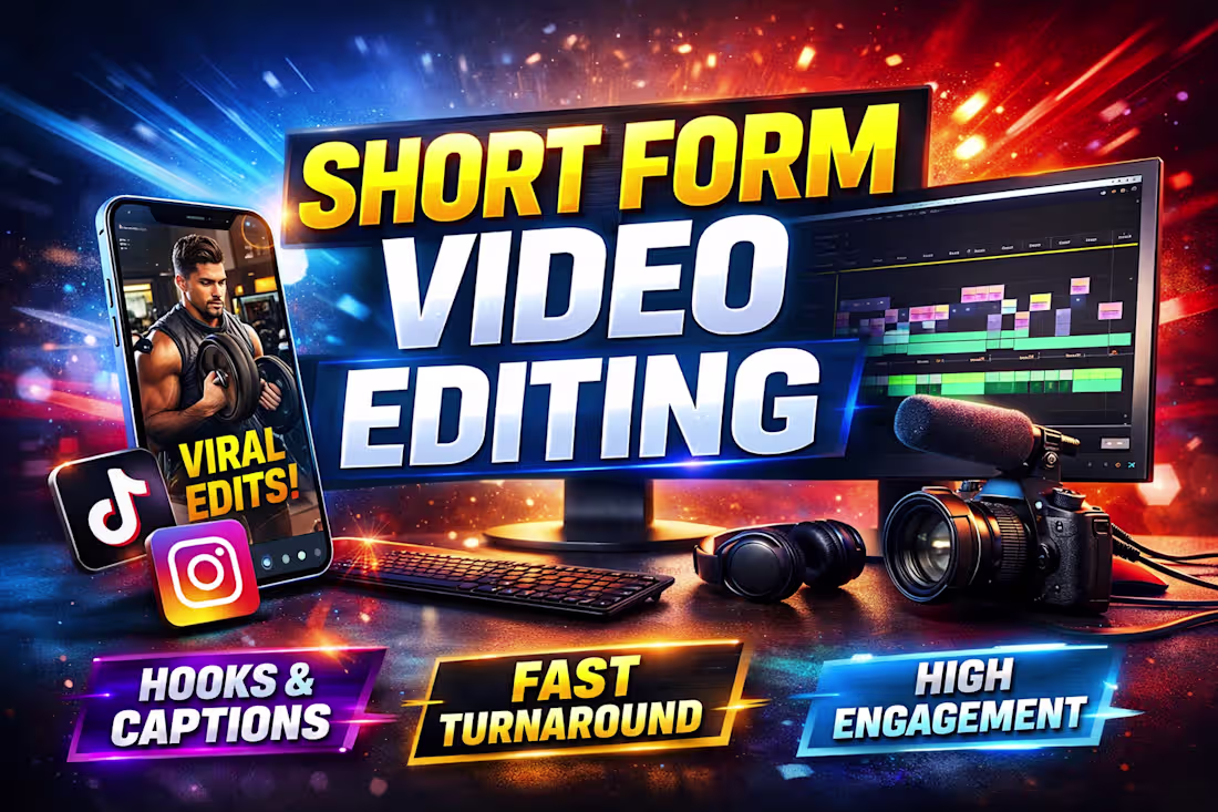 Cover image for Short Form Content Creation (TikTok/Instagram/YouTube)