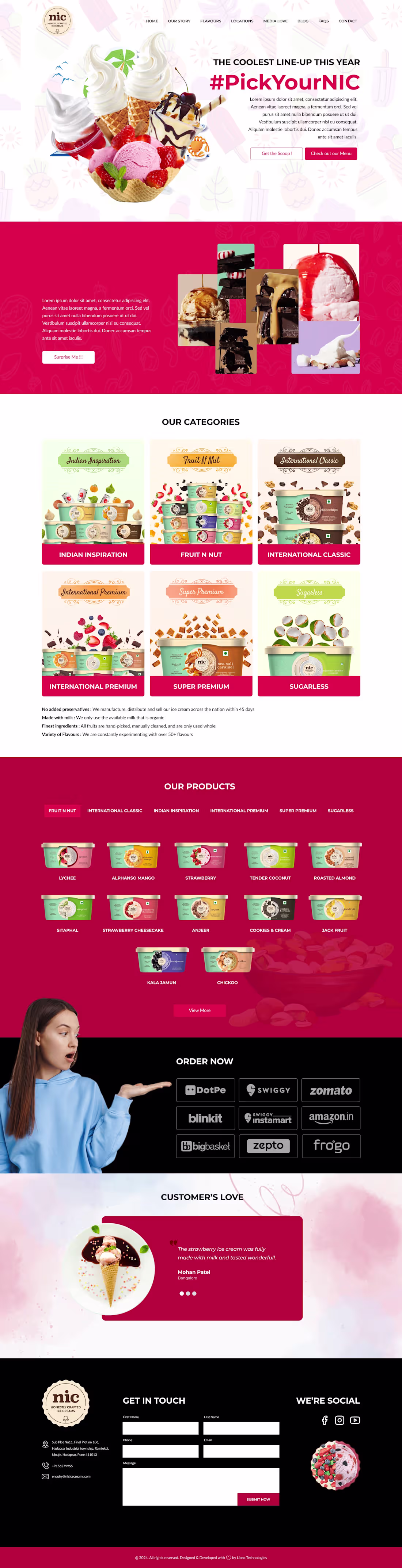 Cover image for Website Design for Icecream selling agency