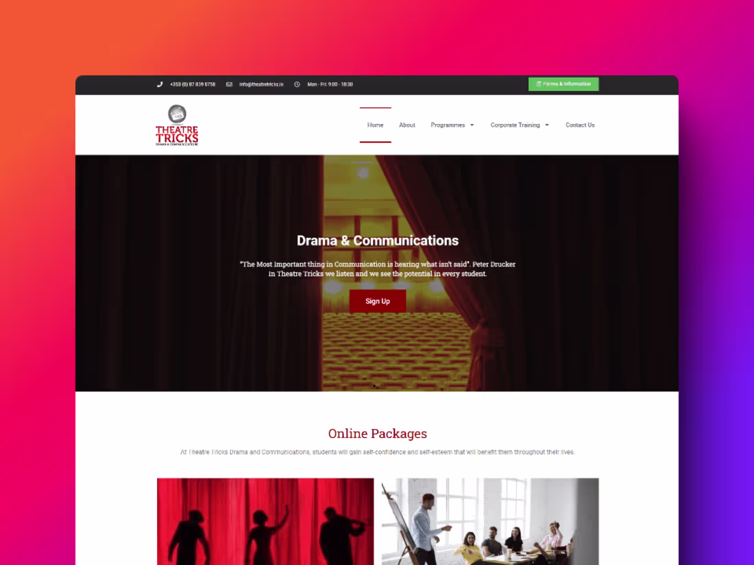 Cover image for Theatre Tricks (ECommerce & Booking Solutions)