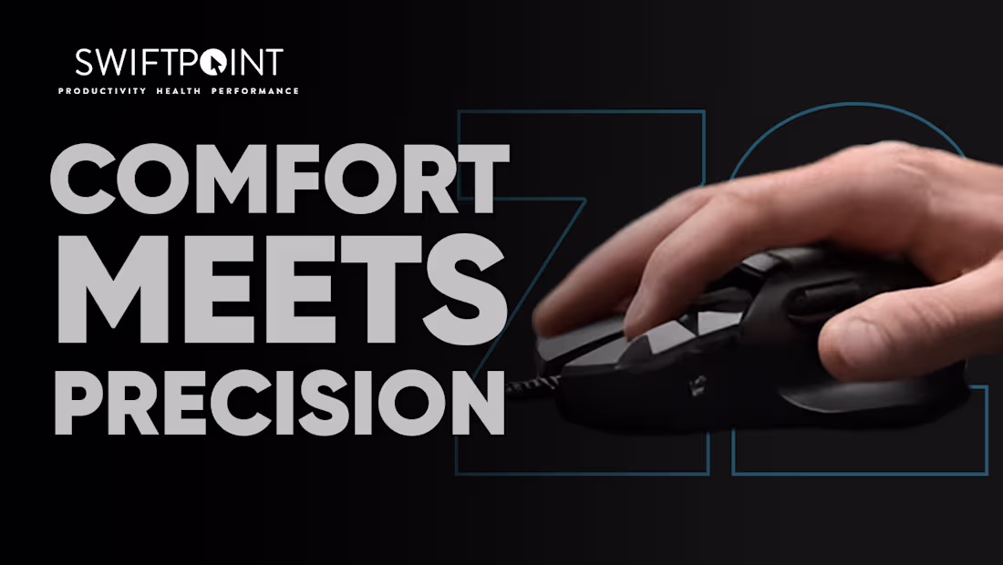 Cover image for Poster and youtube ad design for Swiftpoint Z2 mouse