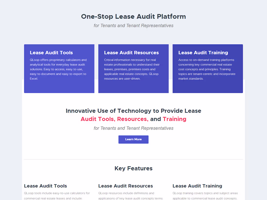 Cover image for Qloop - Commercial Real Estate Lease Audit Platform
